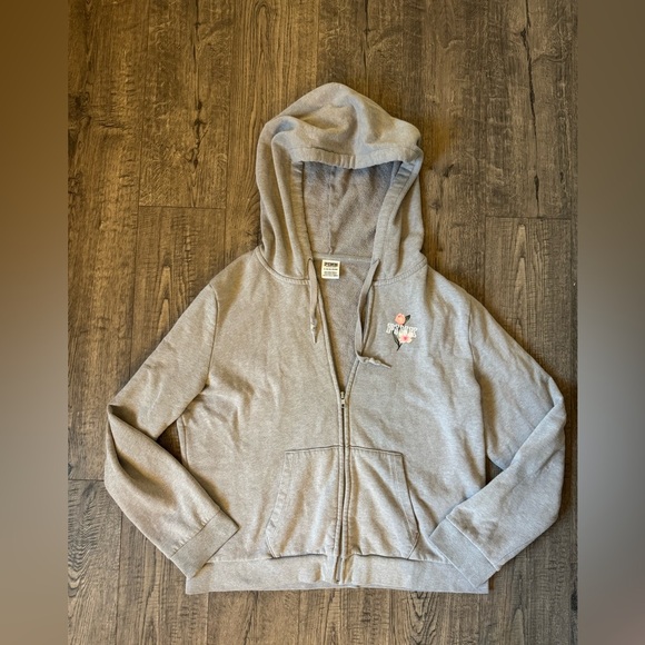 VS Pink Everyday Lounge Perfect Zip- Floral- XL - Picture 2 of 6